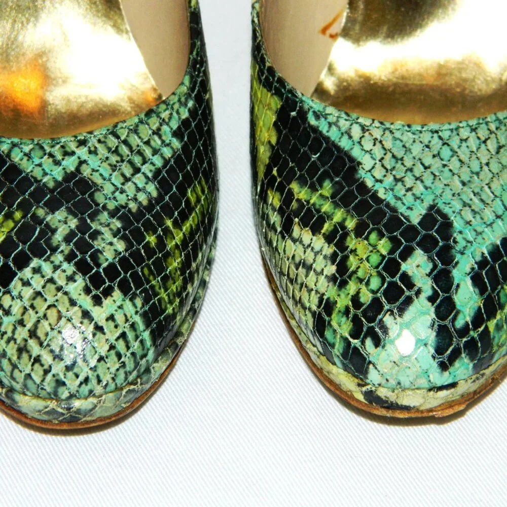 Coach Embossed Python Pumps - Picture 4 of 9